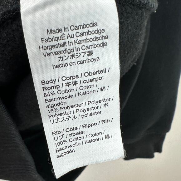 J.Crew Heritage 14 oz Fleece Sweatshirt Crewneck Long Sleeve Mens Black Small - Picture 7 of 10